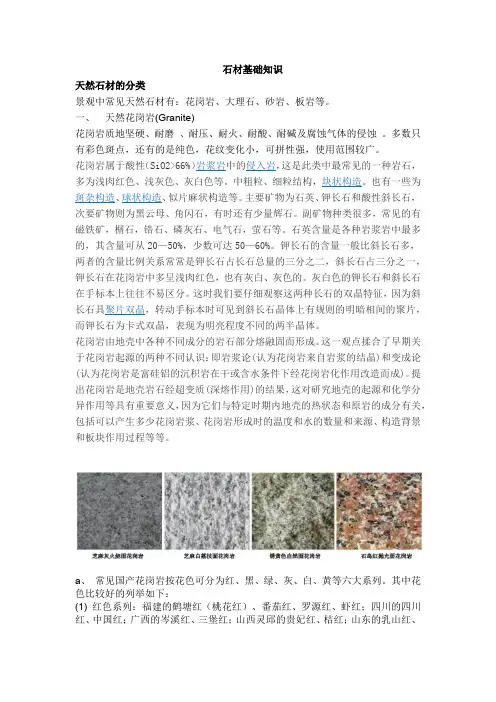 石材基础知识