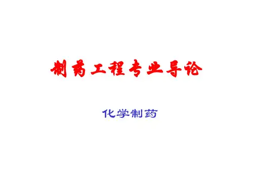 制药工程专业导论02.化学制药