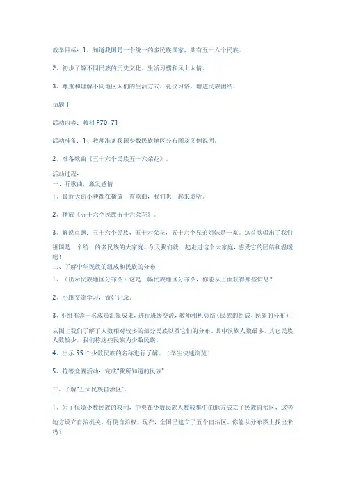 五十六个民族五十六朵花