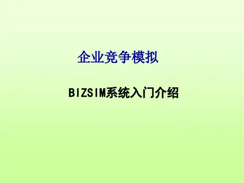 企业竞争模拟1