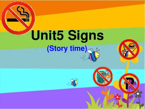 新译林版英语六年级上册Unit5Signsstorytime课件