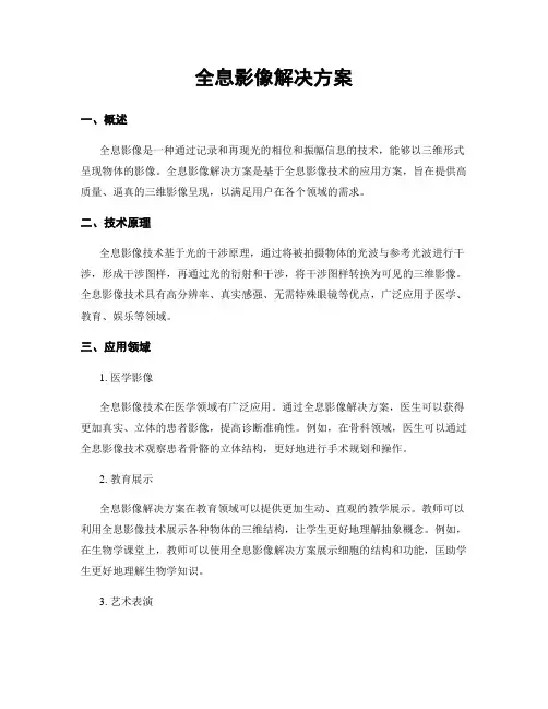 全息影像解决方案