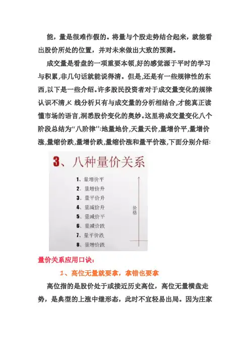 量能绝技新手必学