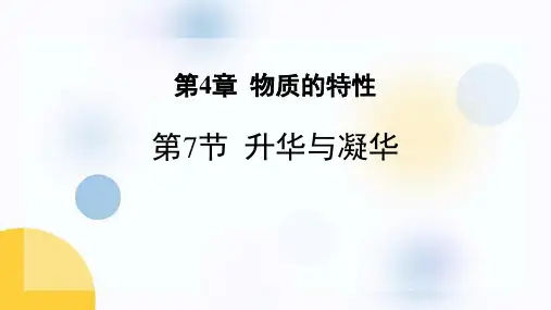 升华与凝华PPT课件