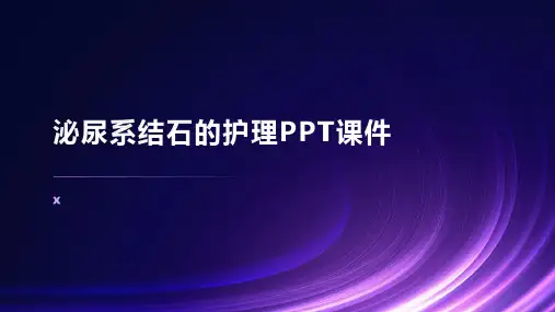 泌尿系结石的护理PPT课件