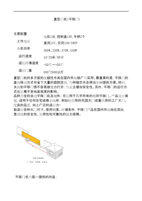 重型门机说明