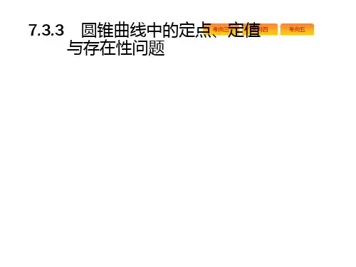 2019年高考数学课标版(文科)题型专项练课件：7.3.3圆锥曲线中的定点、定值与存在性问题