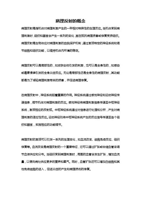 病理反射的概念
