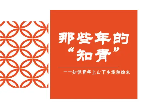 知识青年上山下乡