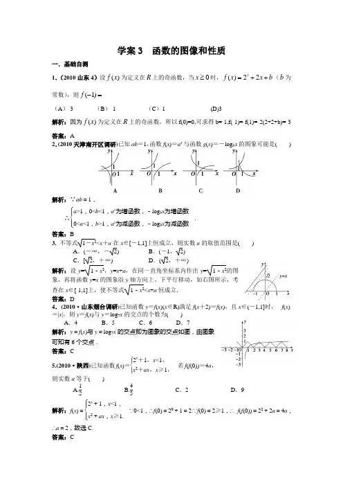 函数的图像和性质