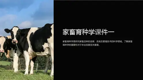 家畜育种学课件一
