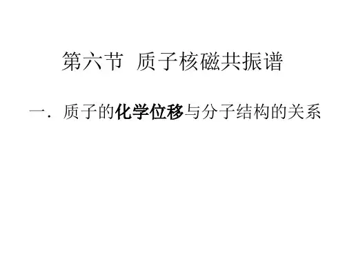 第三章 核磁共振氢谱-2(药硕2016级)