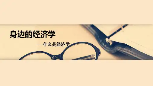 身边的经济学——经济学PPT课件