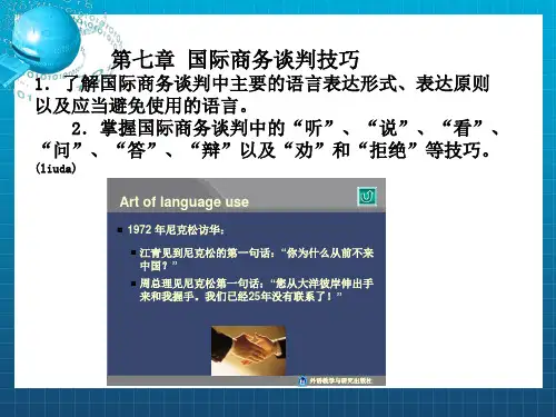 《国际商务谈判技巧》PPT课件