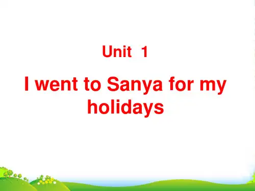 新人教精通版六年级英语下册：Unit 1 I went Sanya for my holidays 