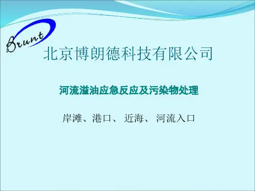 河流溢油应急反应及污染物处理讲解