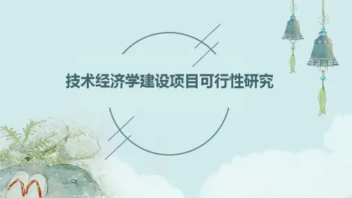 技术经济学建设项目可行性研究