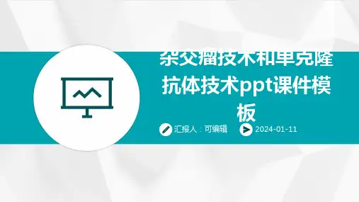 杂交瘤技术和单克隆抗体技术PPT课件模板