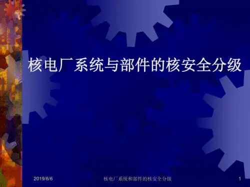 核电厂系统与部件的核安全分级