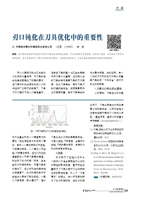 刃口钝化在刀具优化中的重要性
