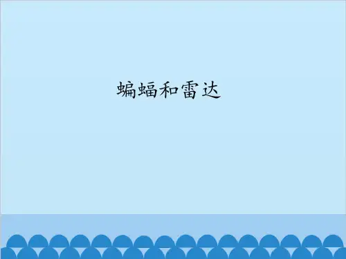 部编教材四年级上册语文《蝙蝠和雷达》完美PPT