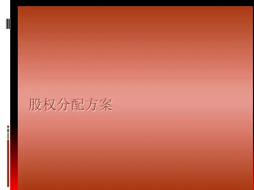 股权分配方案