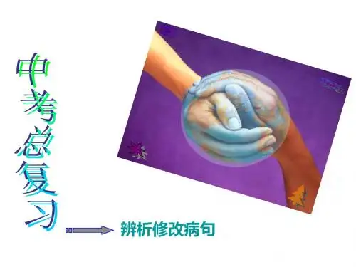 中考语文病句修改(新编2019教材)