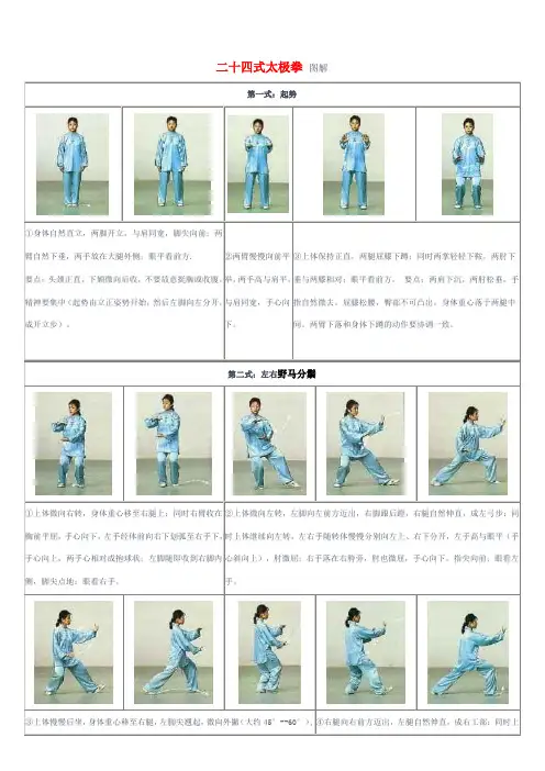 二十四式太极拳 图解