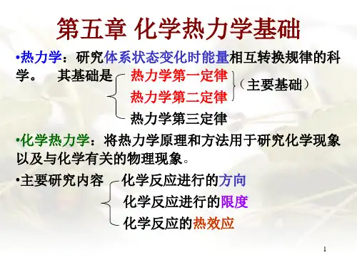 第五章化学热力学基础