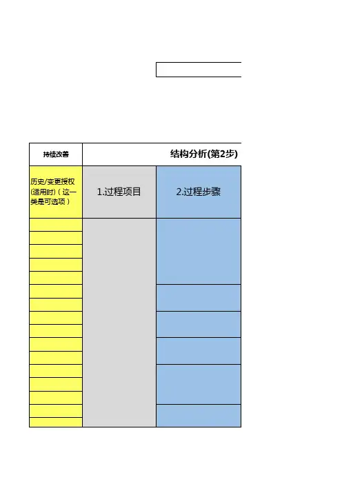 第五版DFMEA;PFMEA表格