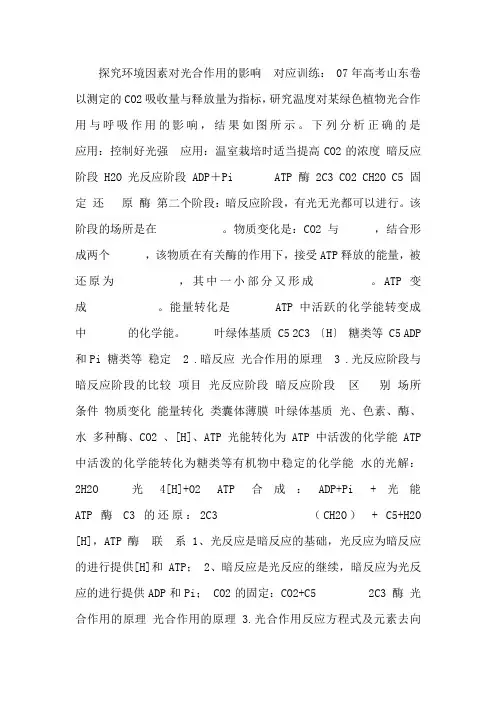 2013年高考生物一轮复习课件_能量之源-光与光合作用