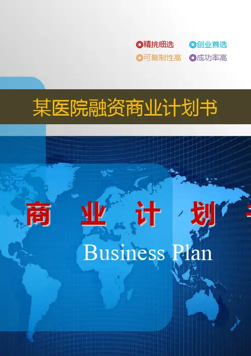 某医院融资商业计划书