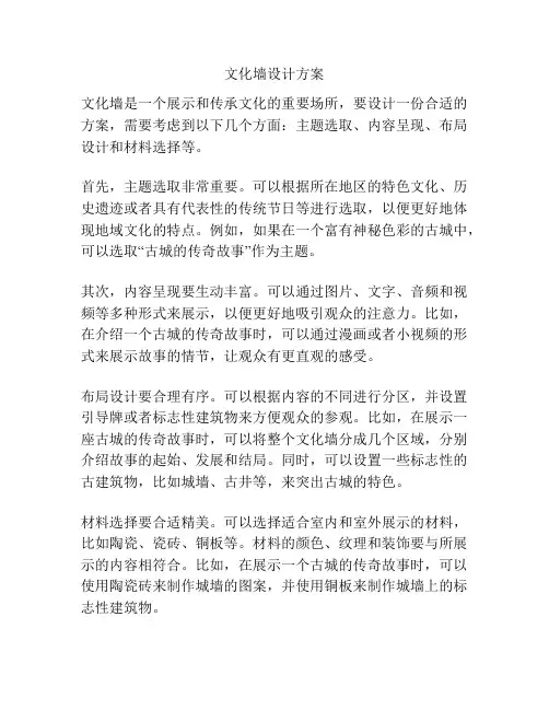 文化墙设计方案