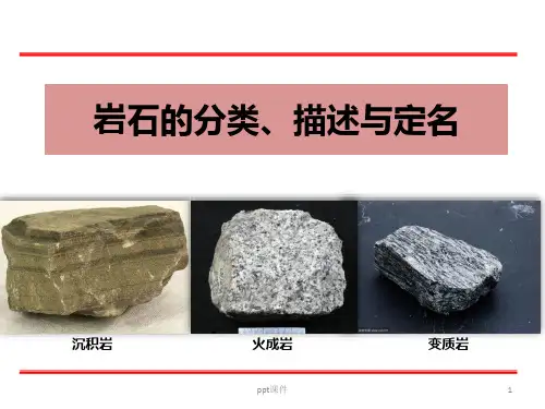 三大类岩石的描述与定名  ppt课件