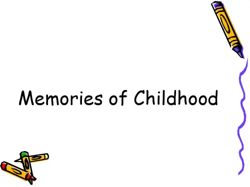 presentation Memories of Childhood for 80th