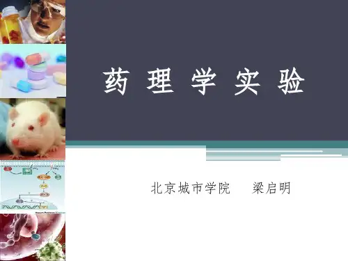 药理学实验一