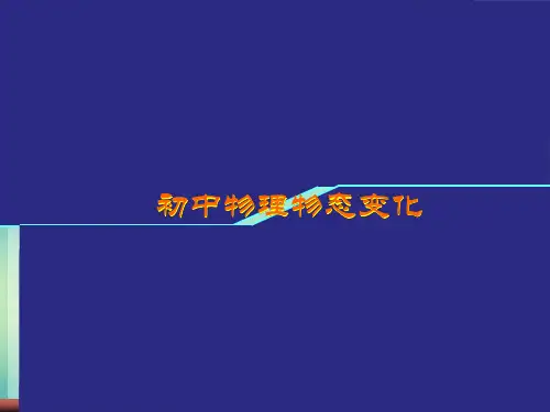 初中物理物态变化总复习 PPT课件 图文