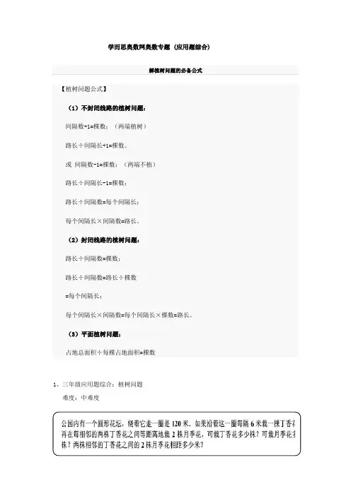 植树问题