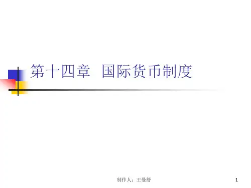 第十四章  国际货币制度