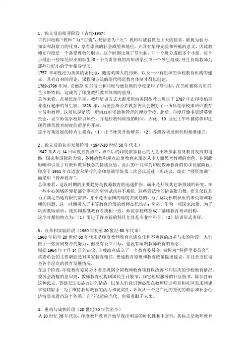印度教师教育
