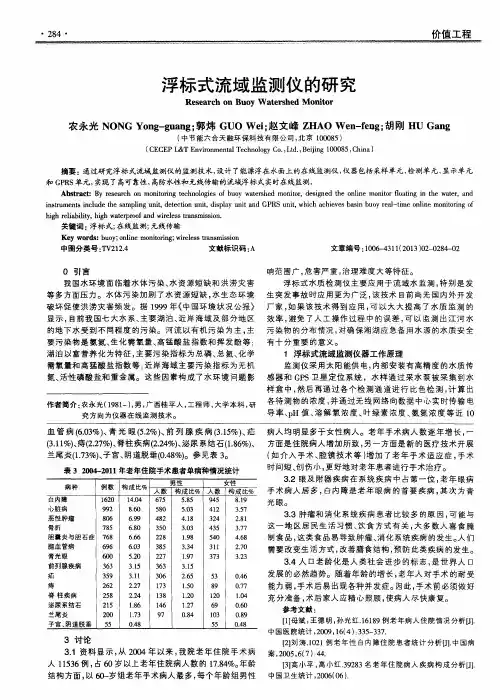 浮标式流域监测仪的研究