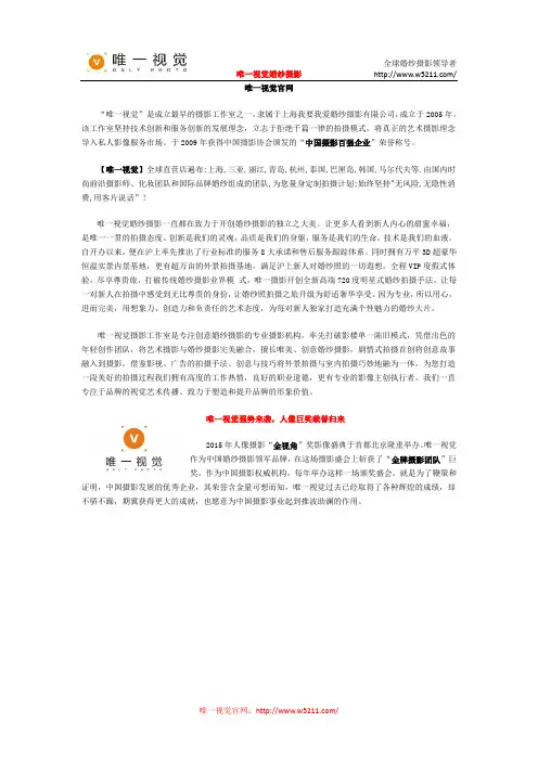 唯一视觉官网