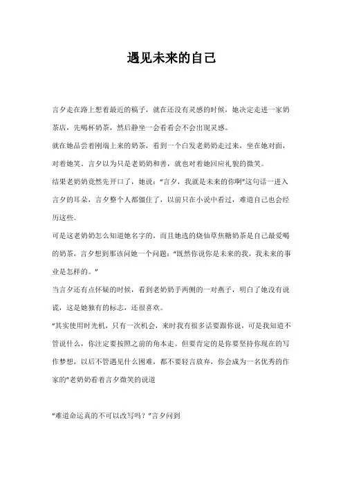 遇见未来的自己 2