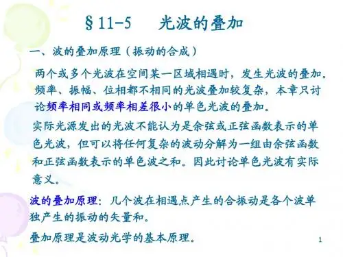 光波的叠加
