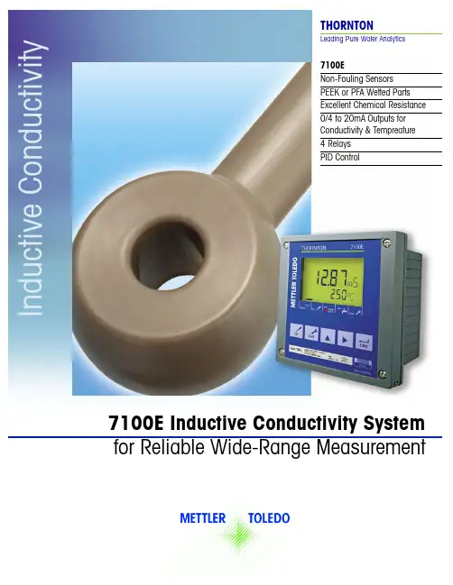 Mettler-Toledo Thornton 7100E 导纳电导率传感器说明书