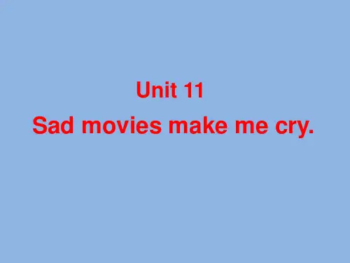 人教版 九年级英语 下册 Sad_movies_make_me_cry