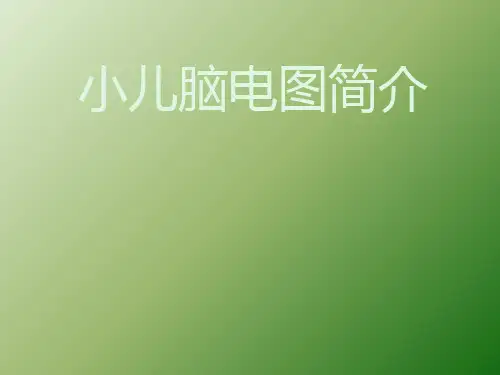 小儿脑电图简介