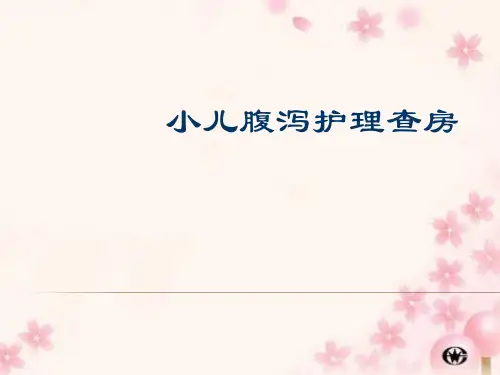 小儿腹泻患者护理查房PPT课件