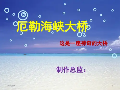 厄勒海峡大桥介绍PPT课件