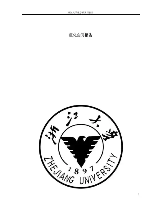 巨化实习报告